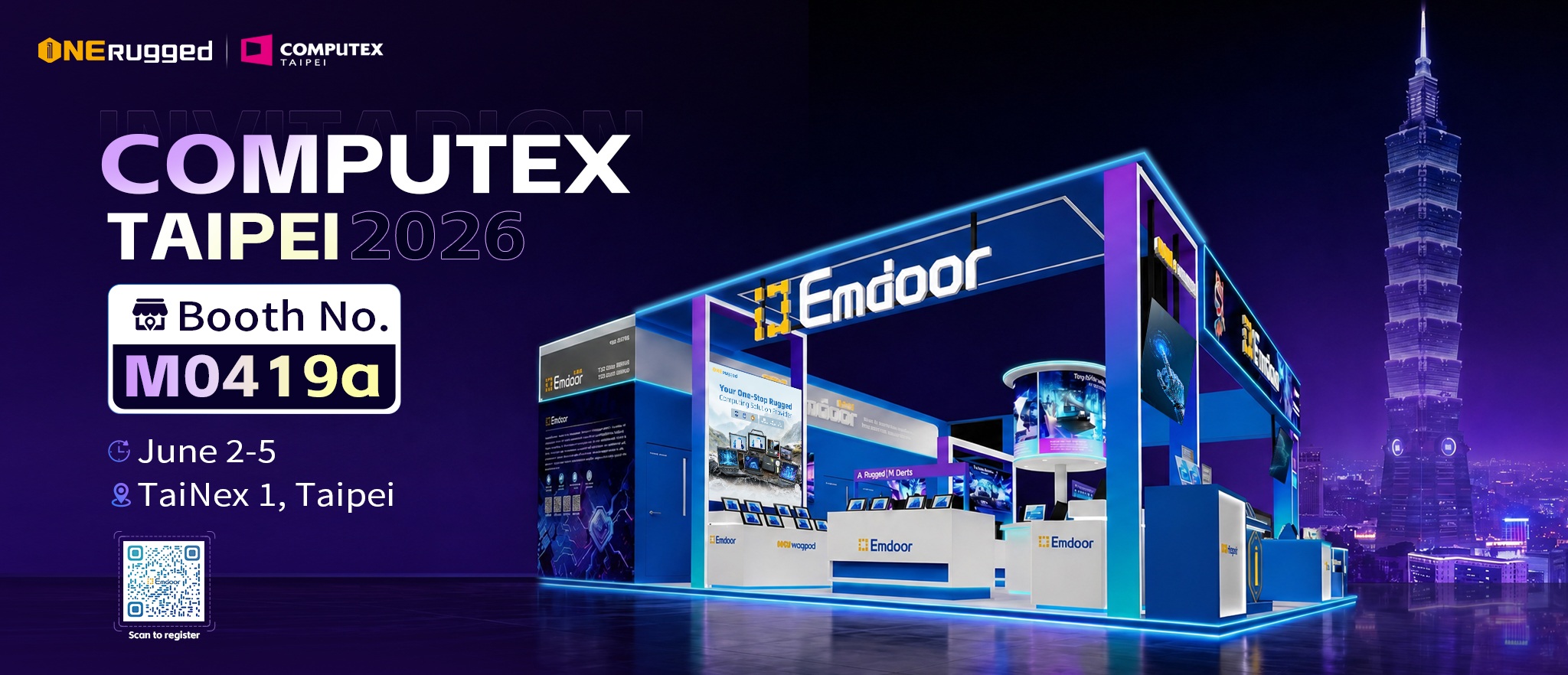 معاينة COMPUTEX 2026: Emdoor تعرض الأجهزة الوعرة AI ، تشخيص المركبات وحلول الأسطول في تايبيه