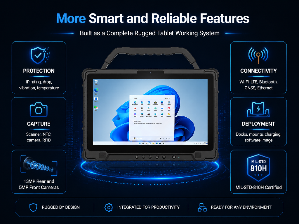 قرص قوي integrated rugged device design