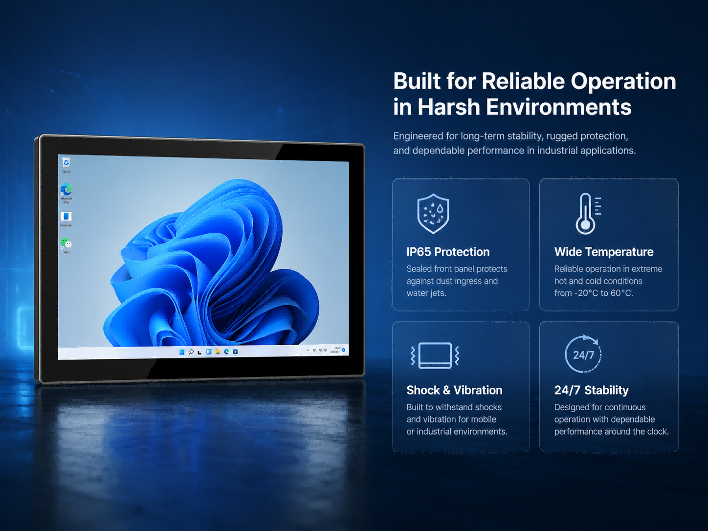 كمبيوتر لوحة صناعية integrated rugged device design