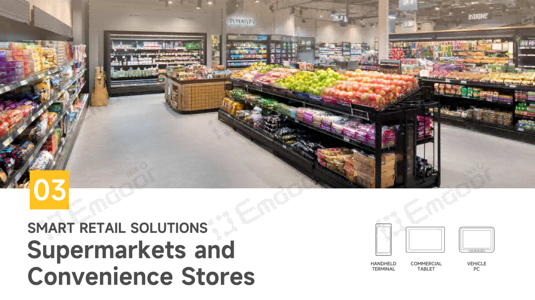 معلومات Emdoor يقدم شامل حل التجزئة الذكي tailored for the high-frequency, high-complexity environments of supermarkets و convenience stores