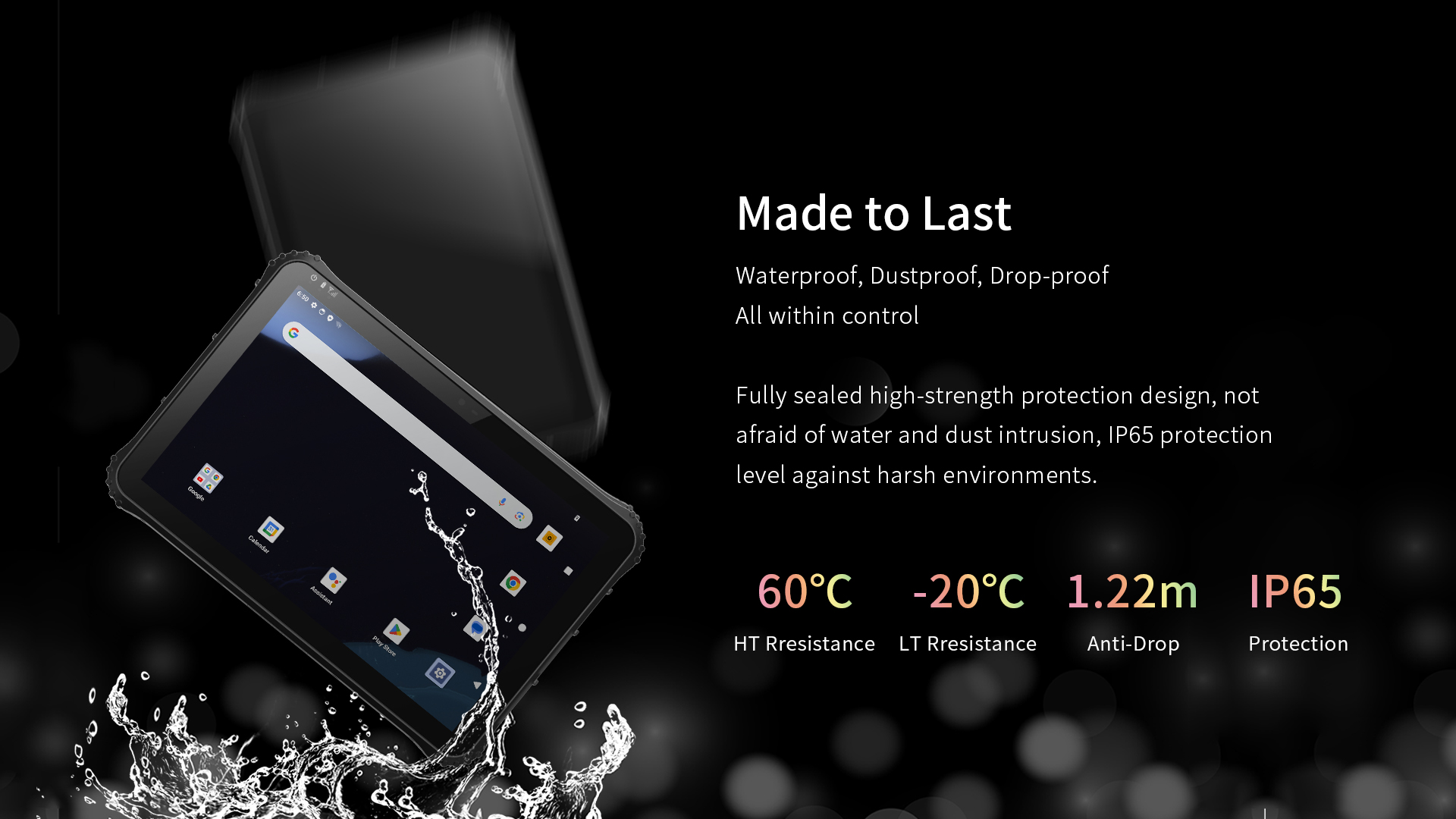 Made to Last Waterproof, Dustproof, Drop-proofAll within control