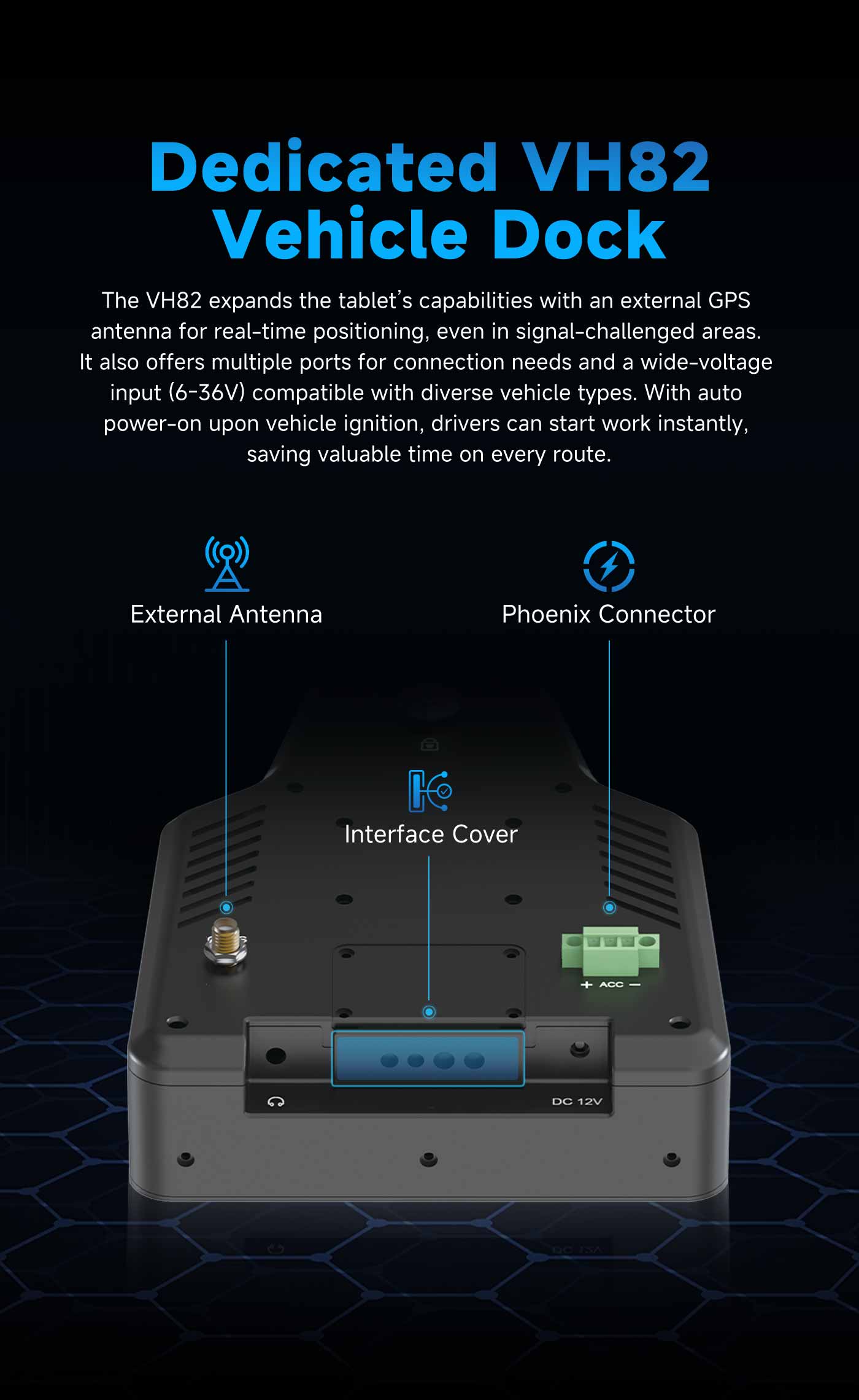 VH82 مخصص قاعدة سيارة with GPS
